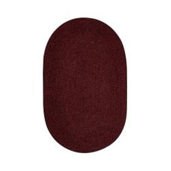 Better Trends Better Trends BRCR810BU 8 x 10 in. Chenille Reversible Rug - Burgundy BRCR810BU